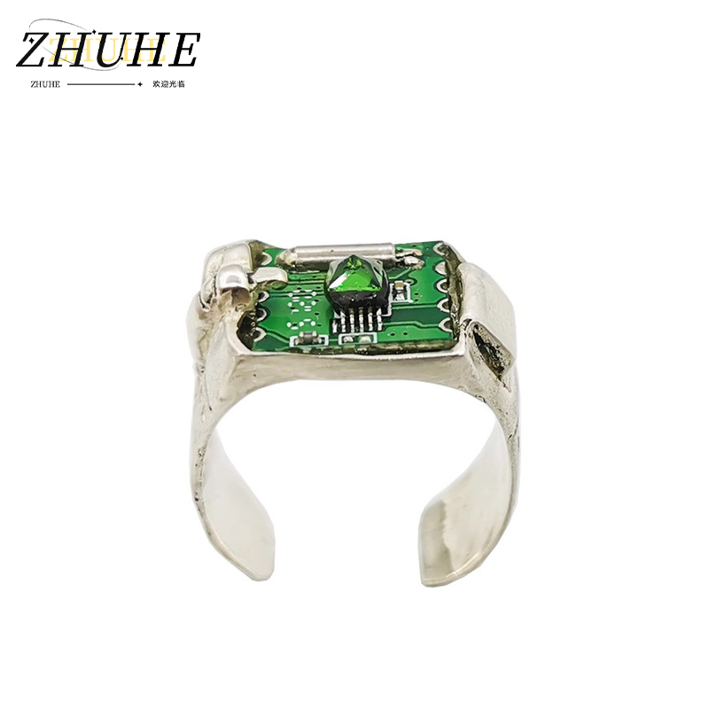 Tech Accessories Industry - Retro Tech PCB Ring Jewelry Accessories