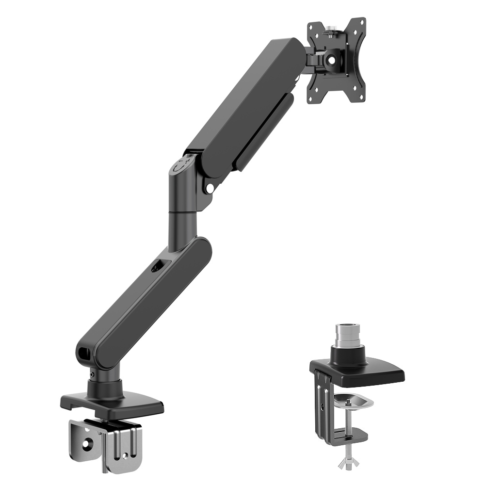 Monitor Arm Single - White Single Monitor Arm Desk Mount,