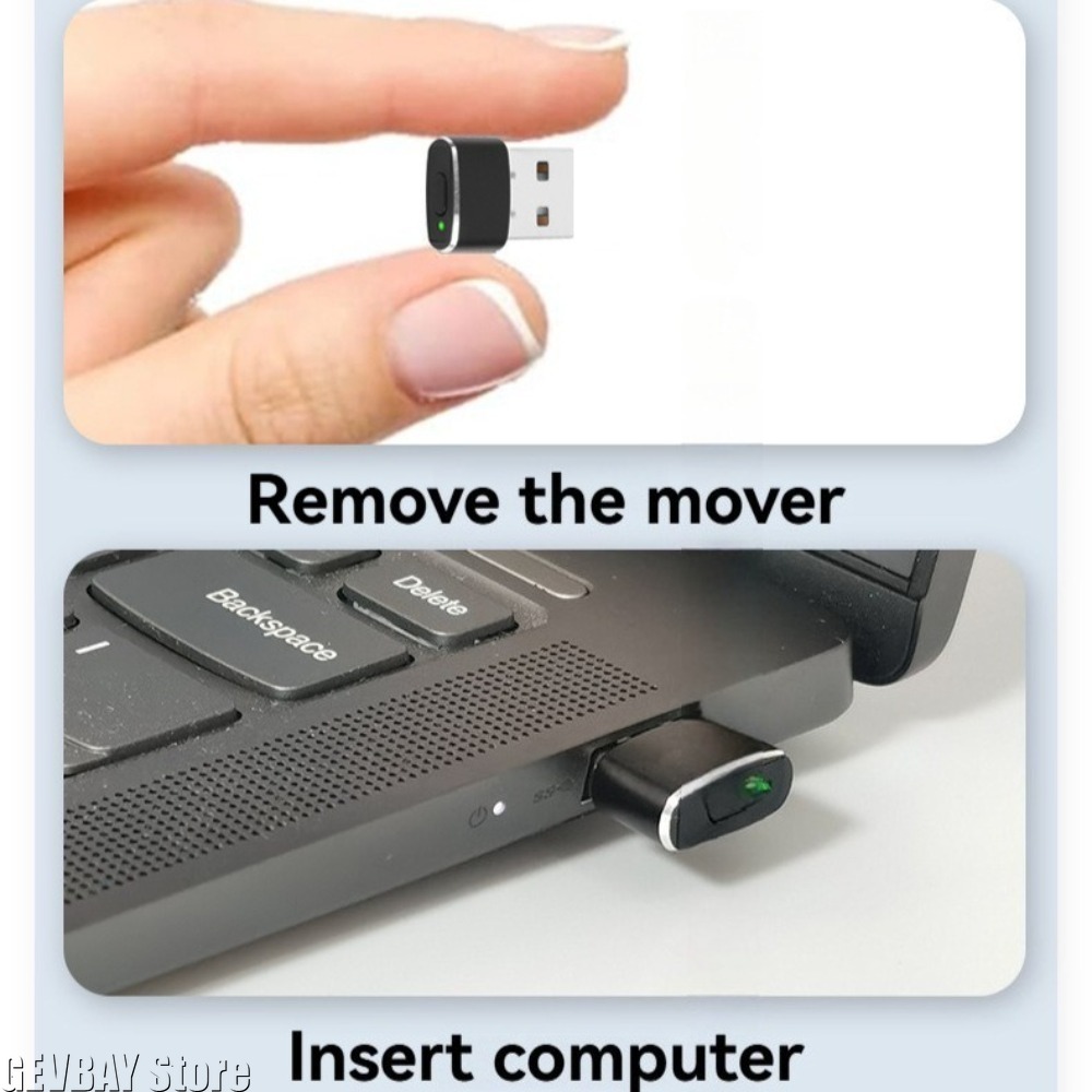 Tech Accessories Pc - Mini USB Mouse Jiggler Undetectable Mouse