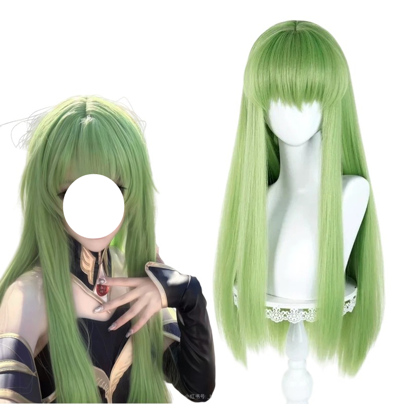 Tech Hair Accessories - Anime CC Cosplay Green Wig Long
