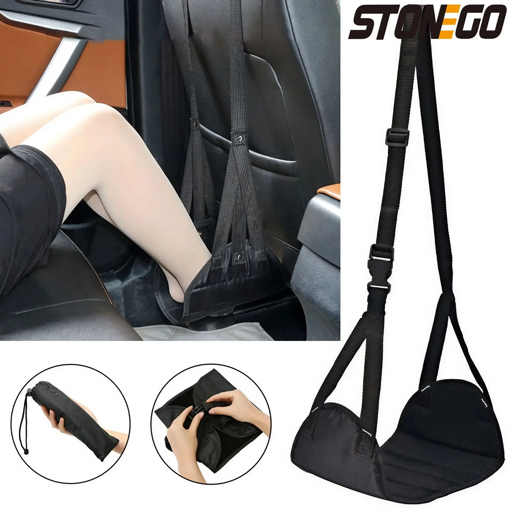 Tech Accessories For Office Desk - Car Foot Rest Portable Office Leisure