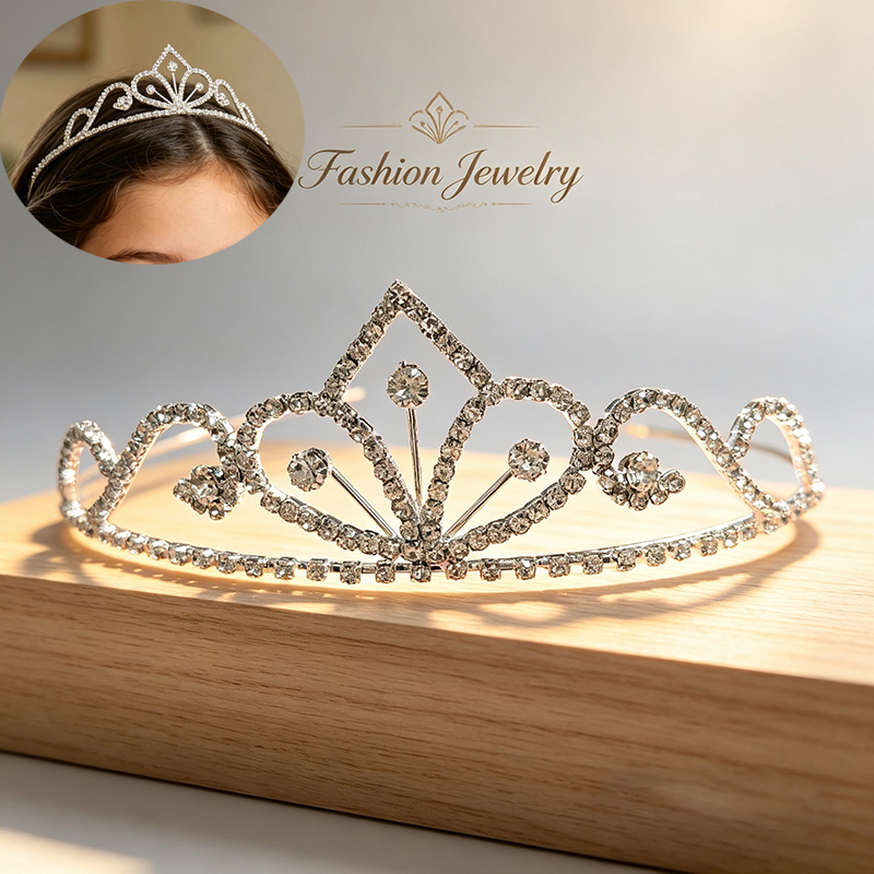 Silver Color Rhinestone Bridal - огляд і ціна Tech Hair Accessories