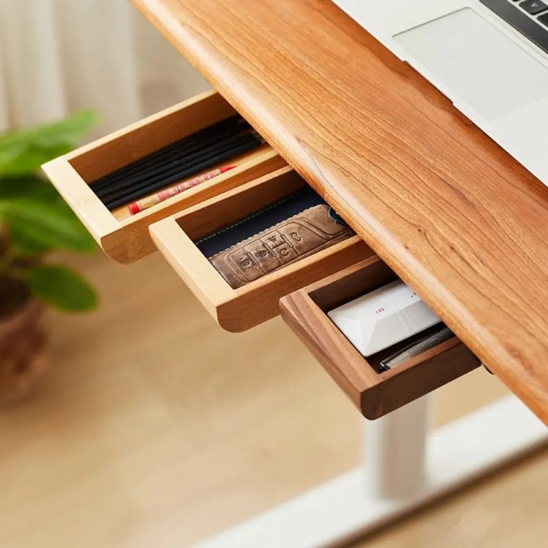 Walnut Under Desk Drawer Organ - огляд і ціна Tech Accessories For Office Desk