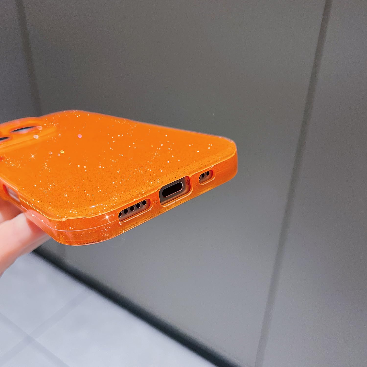 Desert Orange Cute Glitter Cas - огляд і ціна Tech Accessories Iphone