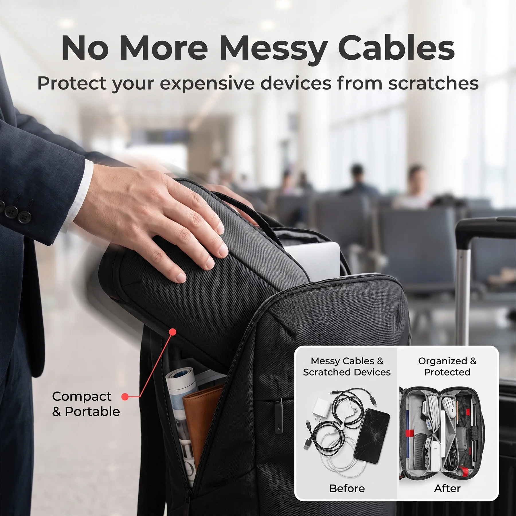 Travel Tech Organizer Pouch, W - огляд і ціна Tech Accessories Storage
