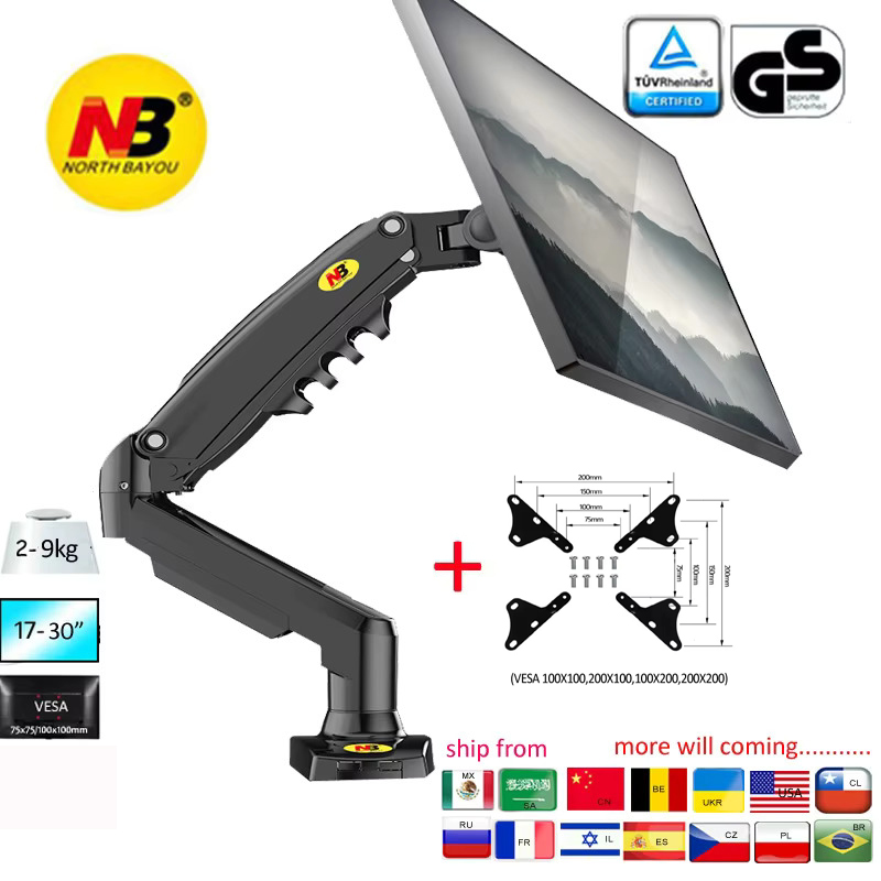 NEW NB F80 17-30' Desktop LED  - огляд і ціна Monitor Arm Single