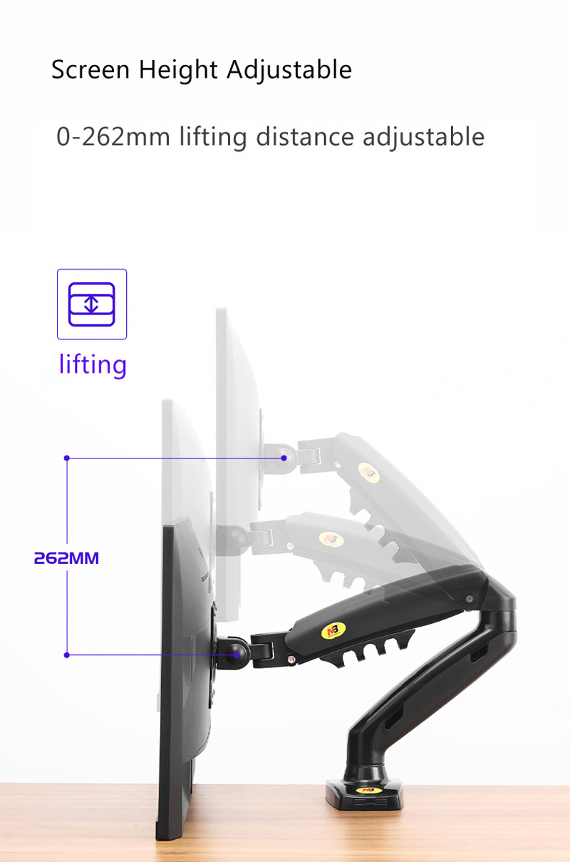 NEW NB F80 17-30' Desktop LED  - огляд і ціна Monitor Arm Single