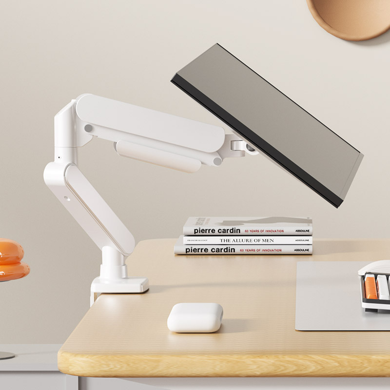 White Single Monitor Arm Desk  - огляд і ціна Monitor Arm Single