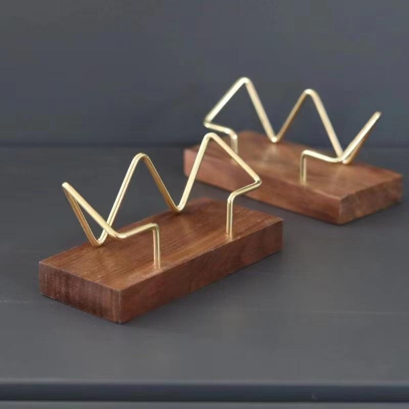【A8】Wooden Business Card Holde - огляд і ціна Tech Accessories For Office Desk