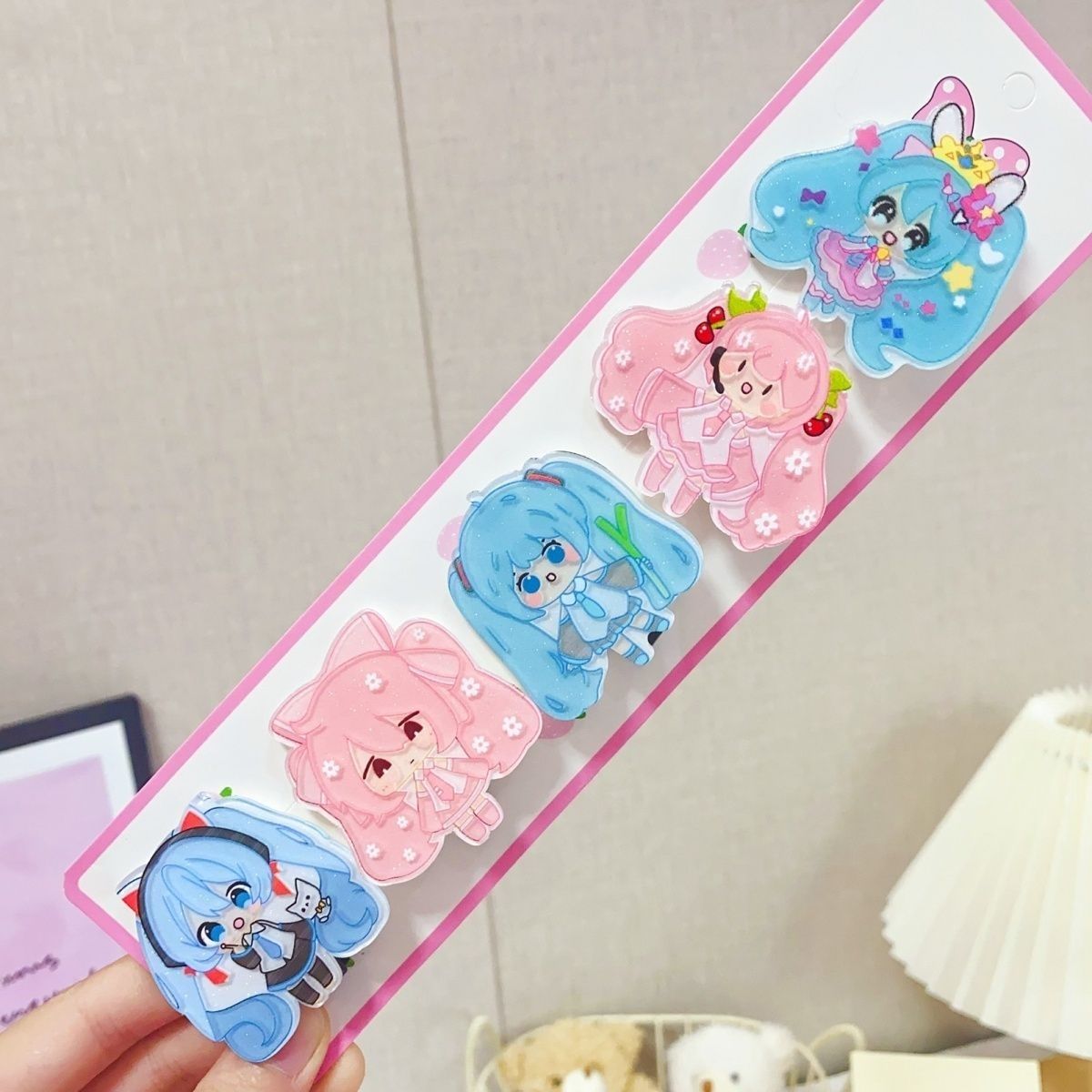 Hatsune Miku cartoon hair clip - огляд і ціна Tech Hair Accessories