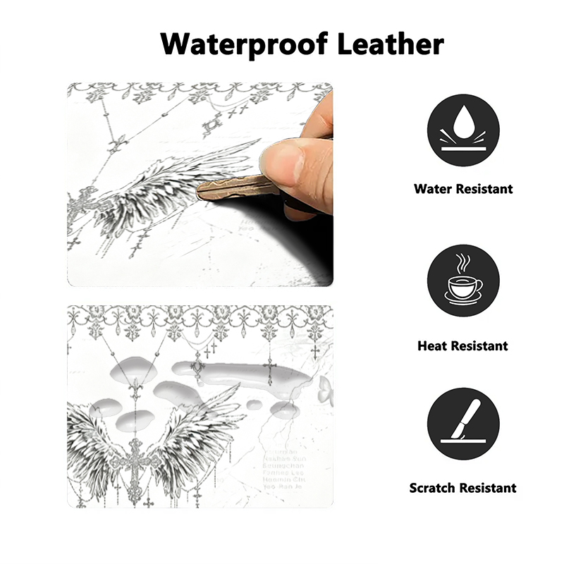 Leather Mousepad Black White A - огляд і ціна Tech Accessories Desk